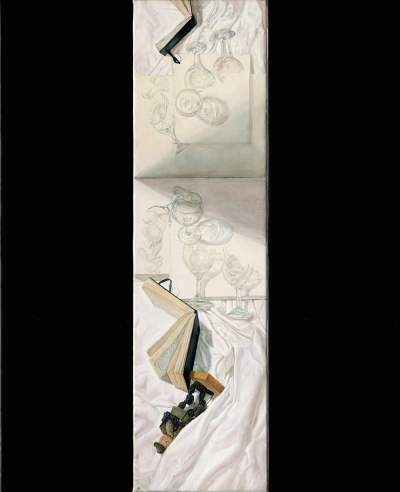 «Ὅ, τι δὲν γιάτρεψα αὐτὸ μὲ προσδιορίζει . / Κι ἡ ἐρημιὰ εὐρύχωρη / κι ἡ νύχτα νὰ γυαλίζει ἀπὸ τὰ δάκρυα / κι ὁ ἔρωτας ἐπικλινής, γιὰ νὰ γλυστροῦν οἱ σημασίες.» Ε.Α.Λ. 