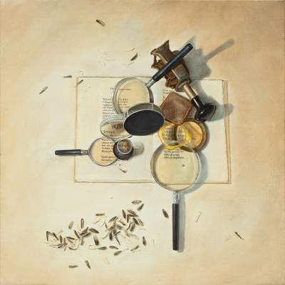  «Ὡραῖο φυσικὸ καὶ τοῦτο. / Νὰ πρέπει νὰ φορῶ γυαλιὰ /γιὰ νὰ μπορῶ νὰ βλέπω  / τὰ ὁφθαλμοφανή.» Κ.Δ. 